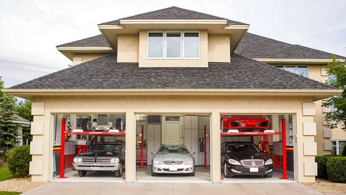 photo: 3 car garage