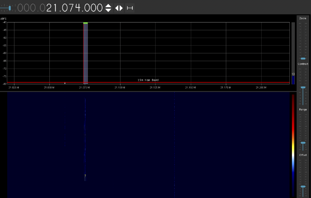 How the spectrum should normally look.